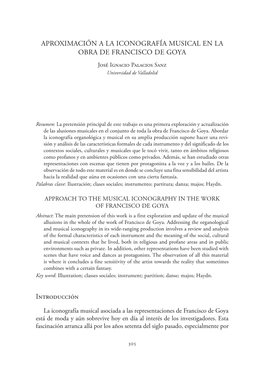 18. Aproximación a La Iconografía Musical En La Obra De Francisco De