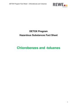 Chlorobenzes and -Toluenes