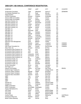 Reg List 2008 Final