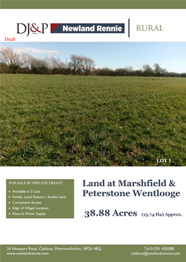 Land at Marshfield & Peterstone Wentlooge 38.88 Acres (15.74