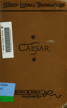 Caesar's Commentaries on the Gallic War : Literally Translated, With