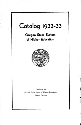 Caalog 1932-33