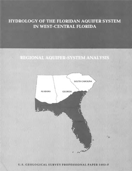 Hydrology of the Floridan Aquifer System . in West-Central Florida