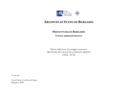 Prefettura Di Bergamo Uffici Amministrativi