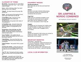 Ski Jumping and Nordic Combined Trifold