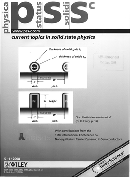 Current Topics in Solid State Physics