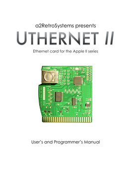 Uthernet II Manual