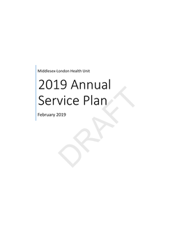 2019 Annual Service Plan