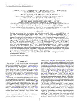 A High-Eccentricity Component in the Double-Planet System Around Hd 163607 and a Planet Around Hd 164509∗