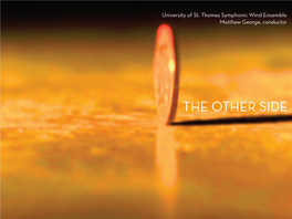 THE OTHER SIDE UST Symphonic Wind Ensemble the OTHER SIDE Innova 007