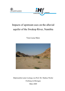 Impacts of Upstream Uses on the Alluvial Aquifer of the Swakop River, Namibia