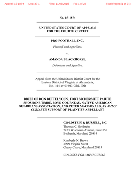 Appeal: 15-1874 Doc: 37-1 Filed: 11/06/2015 Pg: 1 of 22 Total Pages:(1 of 24)