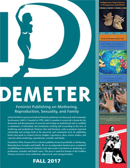 Fall 2017 Demeter Press
