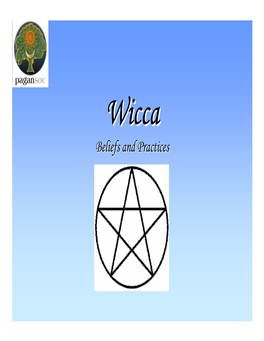 Wicca Beliefs and Practices.Pdf