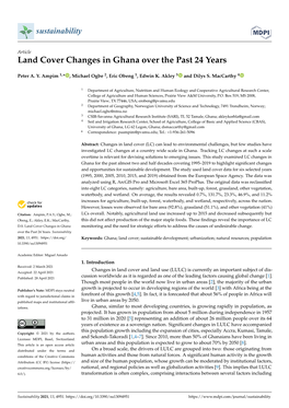 Land Cover Changes in Ghana Over the Past 24 Years