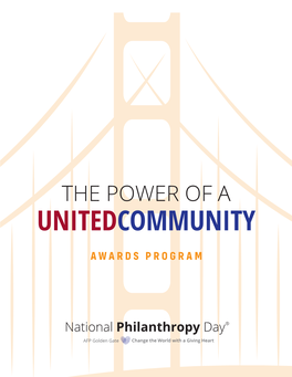 Awards Program from the Co-Chairs of National Philanthropy Day 202O