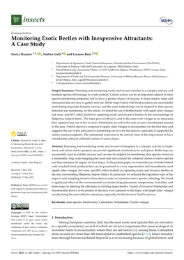 Monitoring Exotic Beetles with Inexpensive Attractants: a Case Study