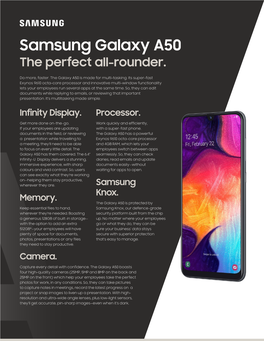 Samsung Galaxy A50 the Perfect All-Rounder