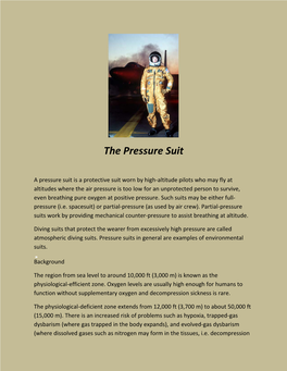 The Pressure Suit