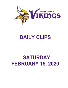 Daily Clips Saturday, February 15, 2020