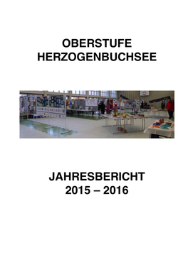 Oberstufe Herzogenbuchsee Jahresbericht