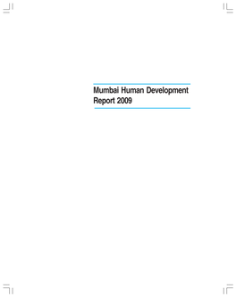 Mumbai Human Development Report 2009