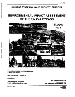 Environmental Impact Assessment of the Unava Bypass