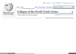 Collapse of the World Trade Center