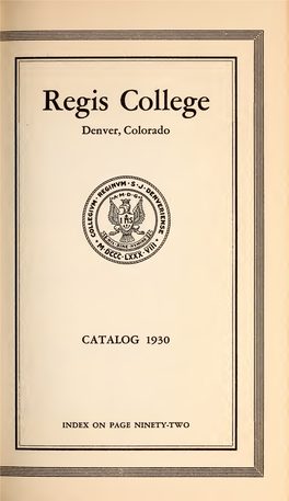 Regis College Catalog