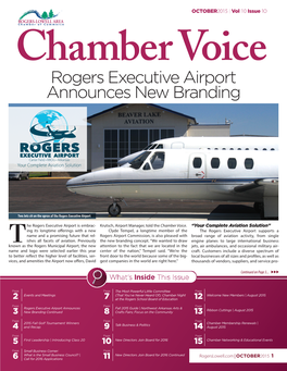 Rogers Executive Airport Announces New Branding