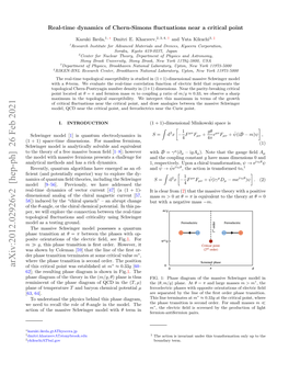 Arxiv:2012.02926V2 [Hep-Ph] 26 Feb 2021 of This Critical Point Was Established at M 0.33G [60– 62]; the Resulting Phase Diagram Is Shown In≈ Fig.1