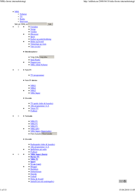 Nrks Første Internettstrategi