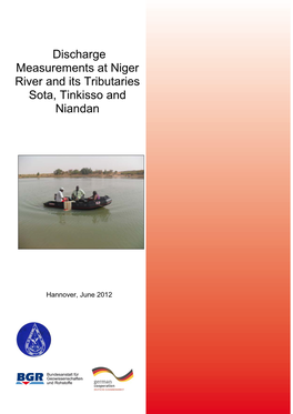 Discharge Measurements at Niger River and Its Tributaries Sota, Tinkisso and Niandan