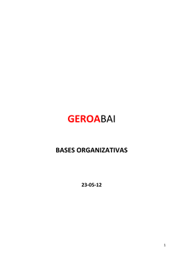 Bases Organizativas