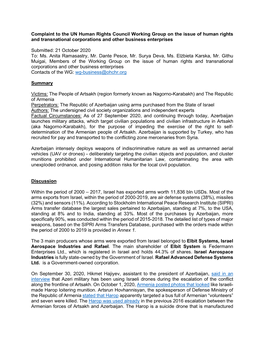 Complaint UN Human Rights Council WG (PDF, 158