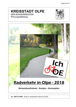 KREISSTADT OLPE DER BÜRGERMEISTER Planungsabteilung