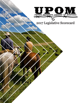 2017 Legislative Scorecard Property Rights in the 2017 Legislative Session