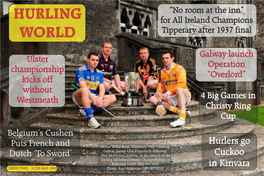 IRELAND GLORY 1937 HURLING CHAMPIONSHIP HURLING WORLD ISSUE TWO P 13 1937 Tipp Surprise Limerick by the Lakes