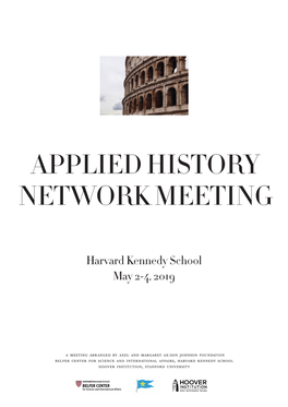 Applied History Network Meeting