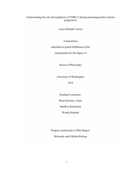 Understanding the Role and Regulation of TTBK1/2 During Neurodegenerative Disease Progression