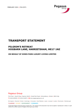 Transport Statement