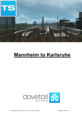 Mannheim to Karlsruhe