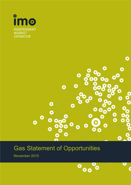 Gas Statement of Opportunities November 2015