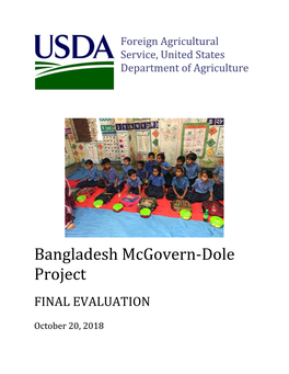 Bangladesh Mcgovern-Dole Project