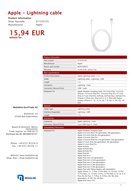15,94 EUR Without Tax