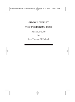 Gideon Ouseley B6 V2.Qxp:Severity B6.Quark 6 12 2008 01:55 Page 1