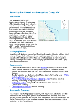 Berwickshire & North Northumberland Coast