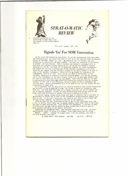 August 1972 35¢ Signals 'Go' for SOM Convention