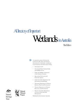 A Directory of Important Wetlands in Australia Third Edition