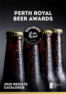Download 2020 Perth Royal Beer Awards Results